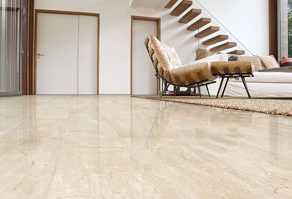 Beige and Cream Tile Flooring wooden chair and stairs