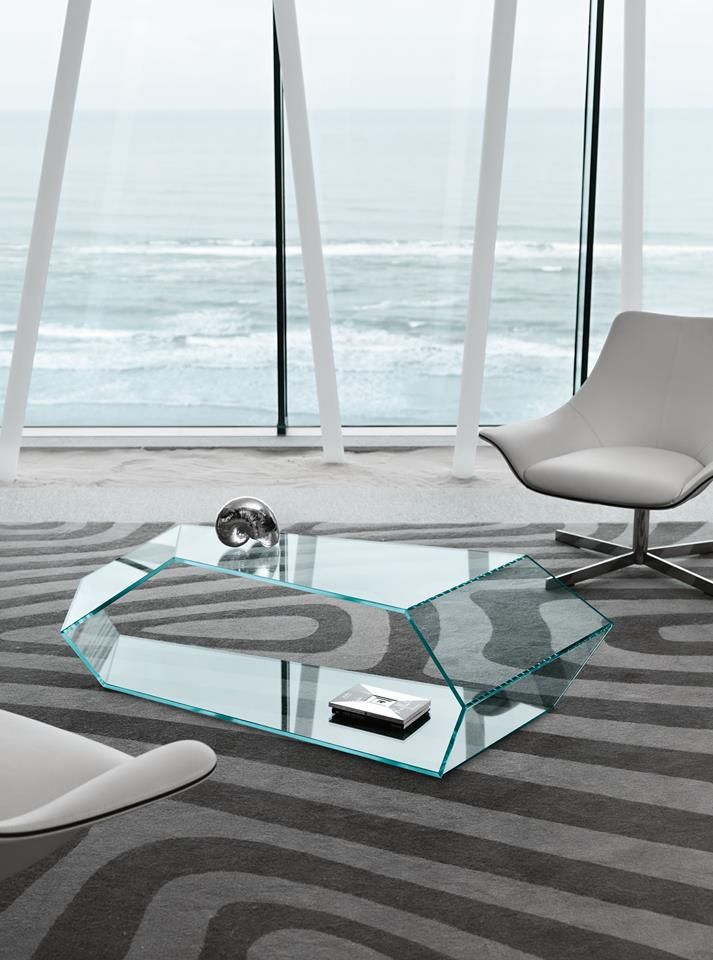 Clear Glass Furniture In Apartment