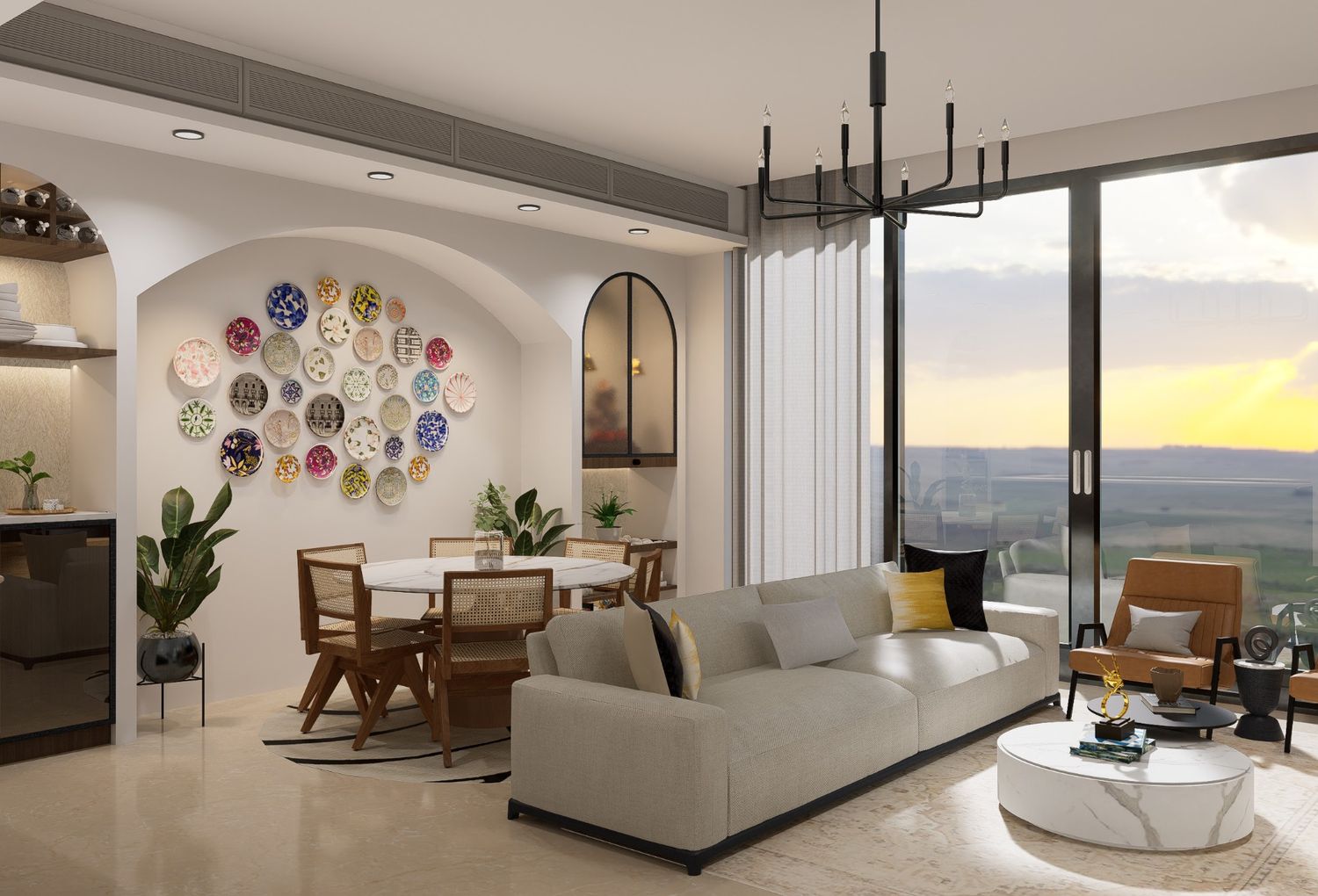 Penthouse bedroom Dubai