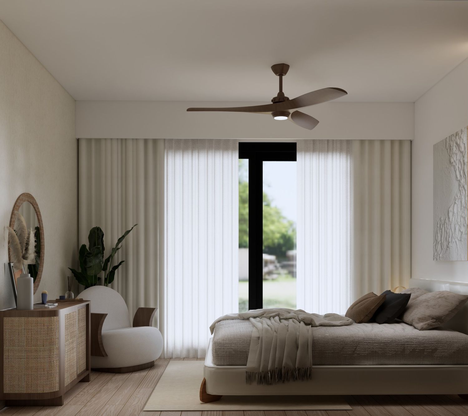 Premium quality bedroom interior design by Euphoria interior design company
