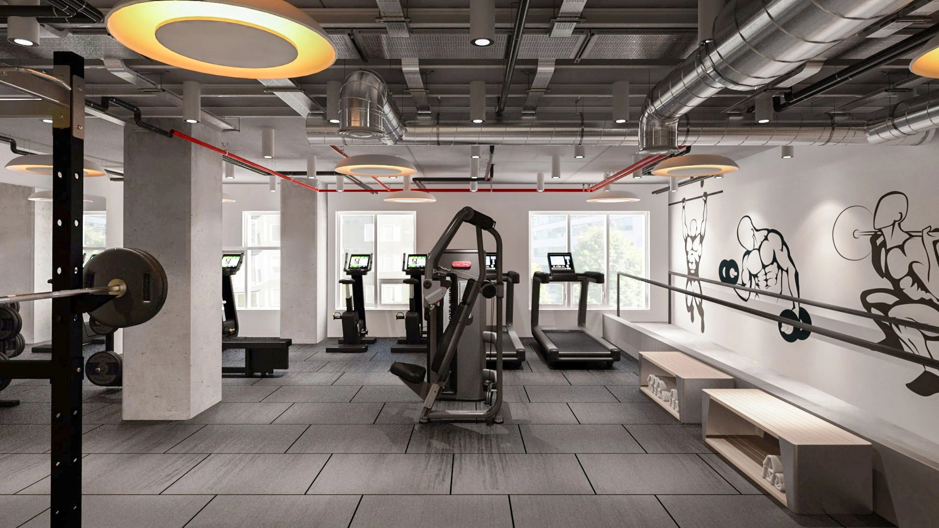 Gym Interior Design Service in Dubai - Euphoriainteriors