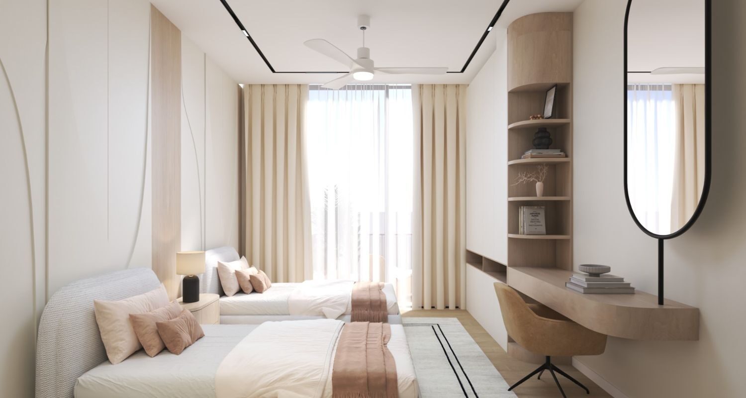 Designed bedroom Dubai