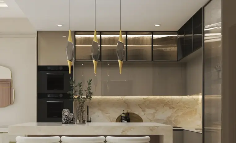 Dining and kitchen