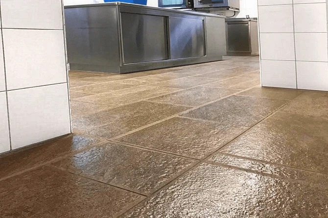 anti slip porcelain kitchen floor tiles for a busy family kitchen
