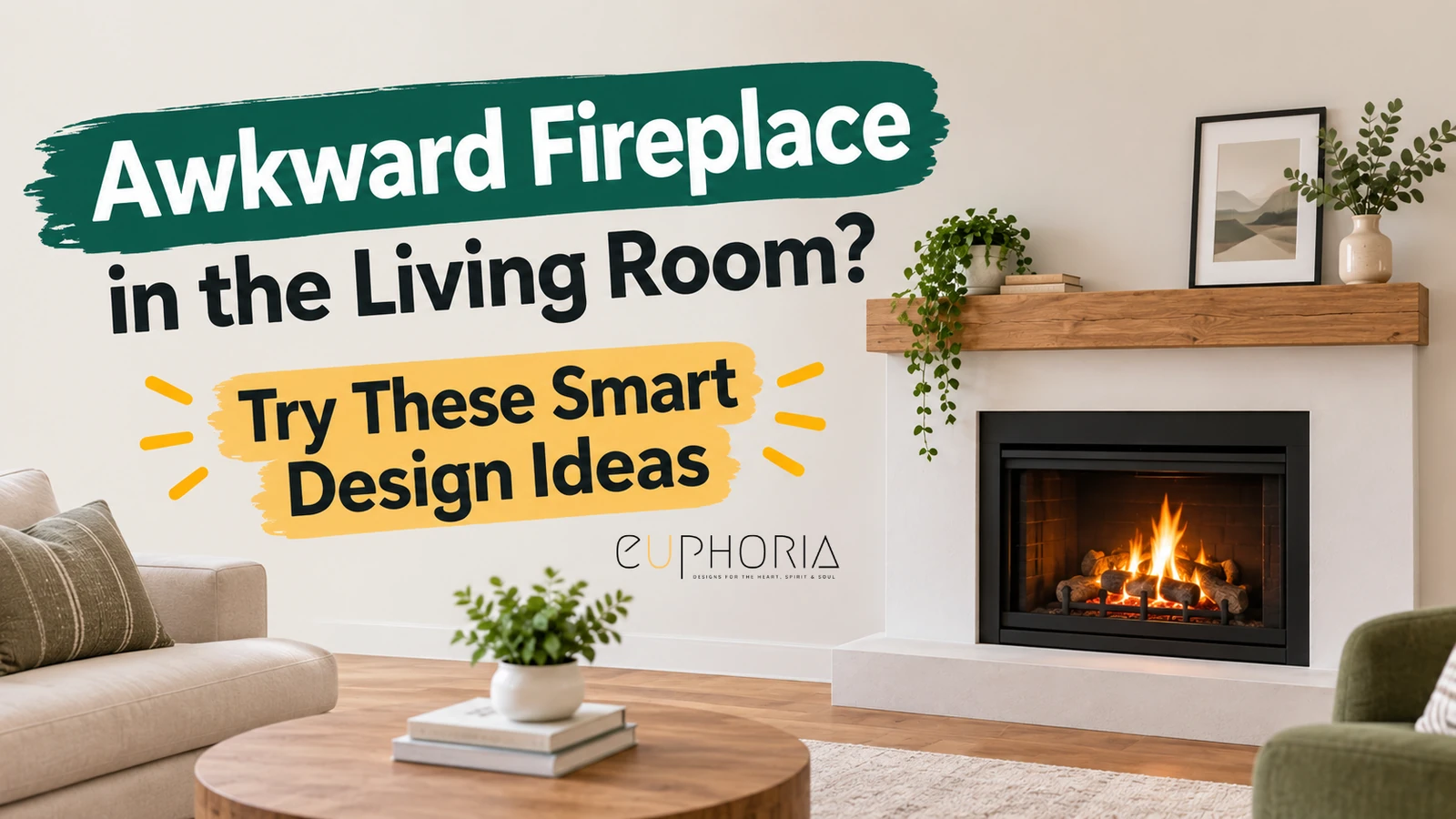 Awkward Fireplace in the Living Room? Try These Smart Design Ideas