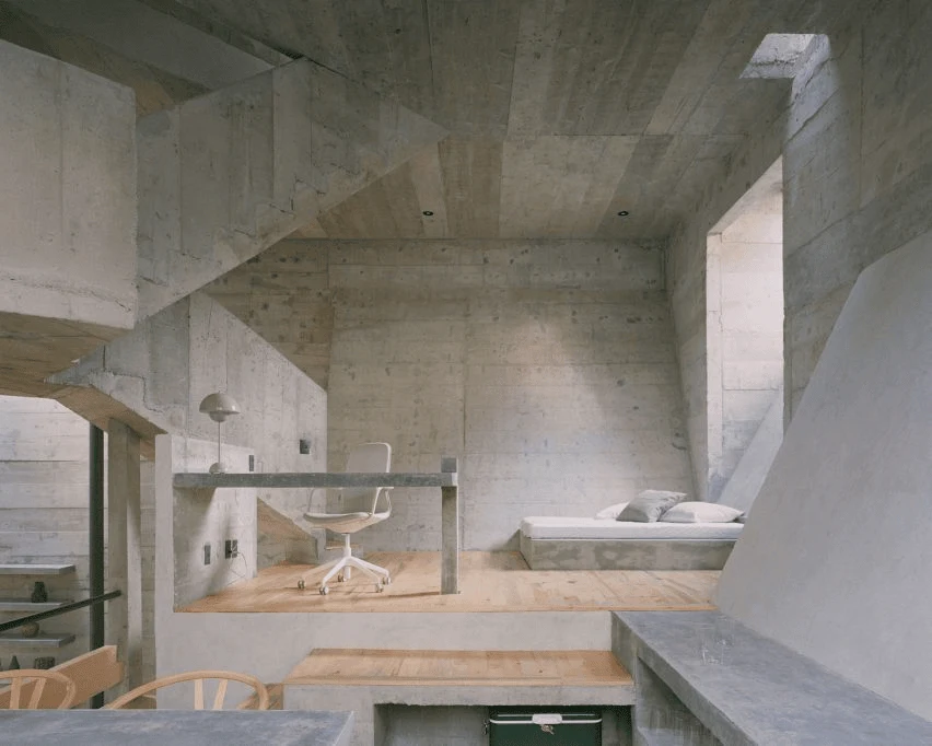 Bare Concrete Minimalist Bedroom Design Ideas