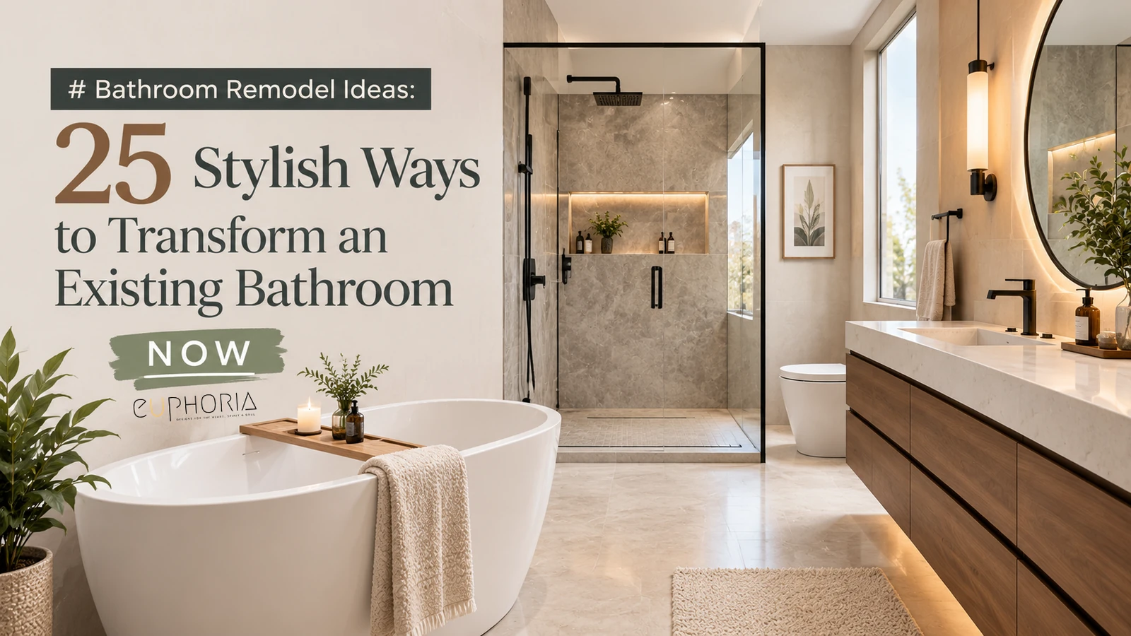 Bathroom Remodel Ideas: 25 Stylish Ways to Transform an Existing Bathroom