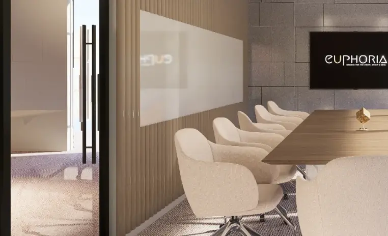 blank space studio meeting area