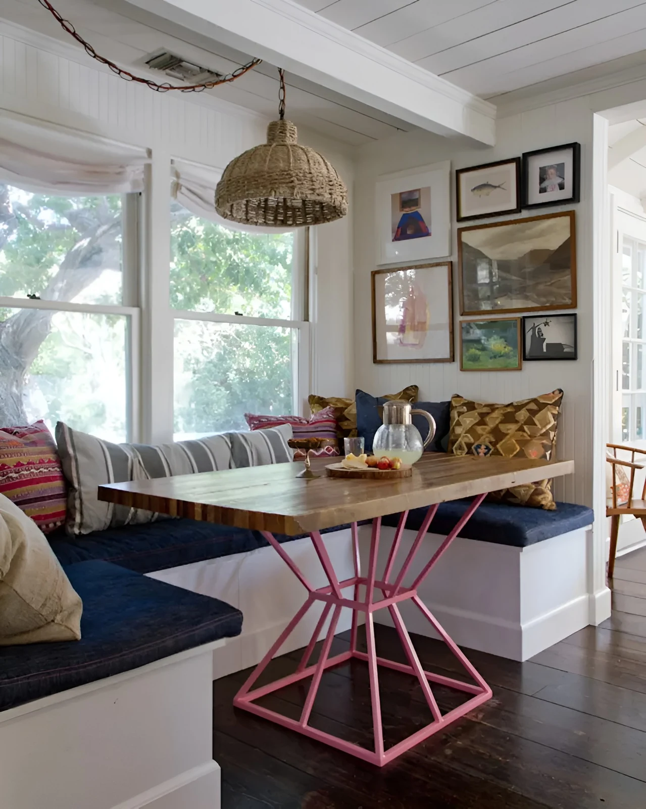 family style gathering breakfast nook