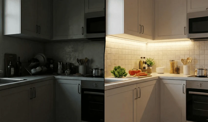 Brighten the Corners That Shrink the Room Does My Kitchen Look Too Crowded