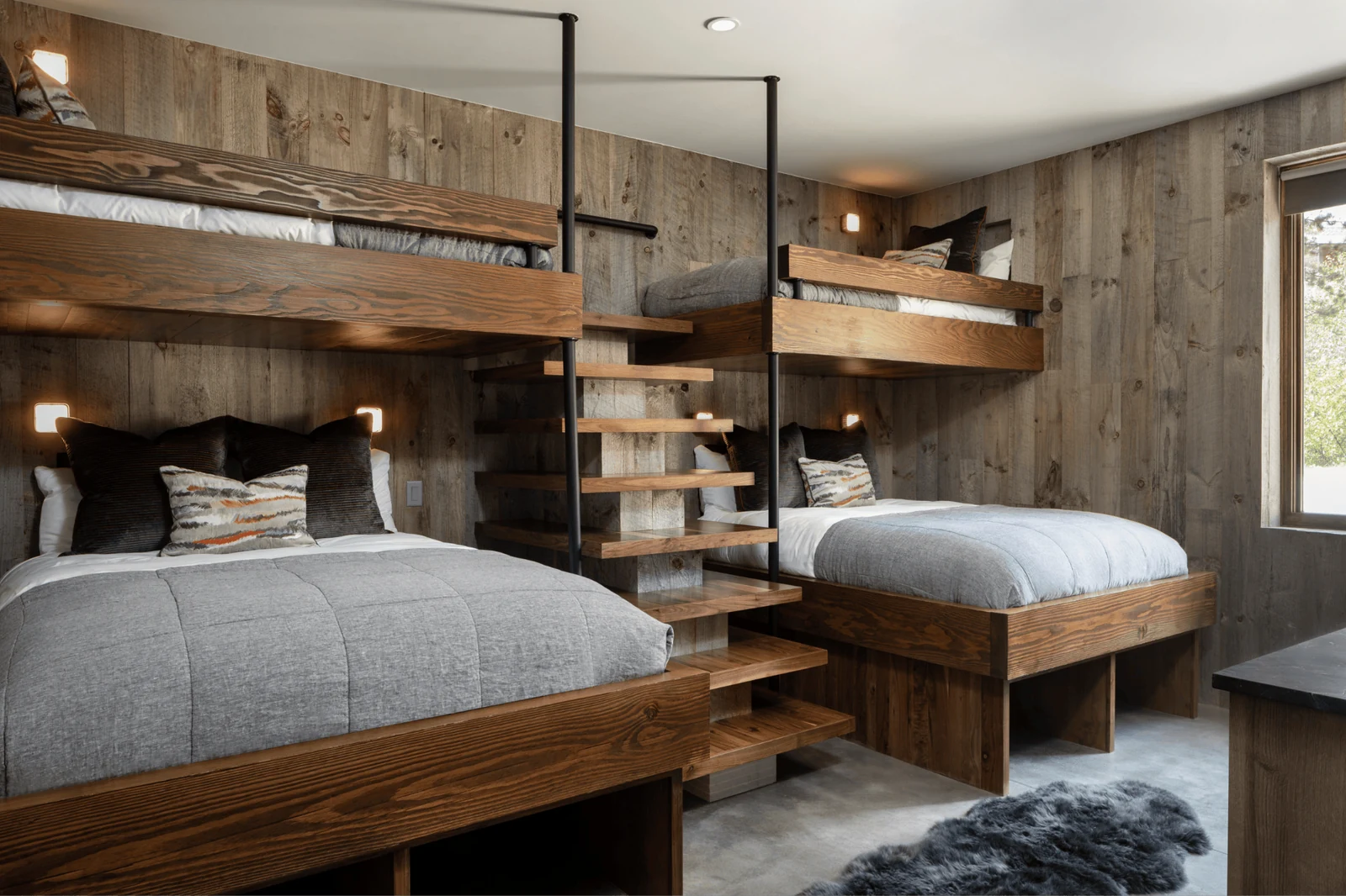 use built in bunk beds for guest cabins cabin interior design