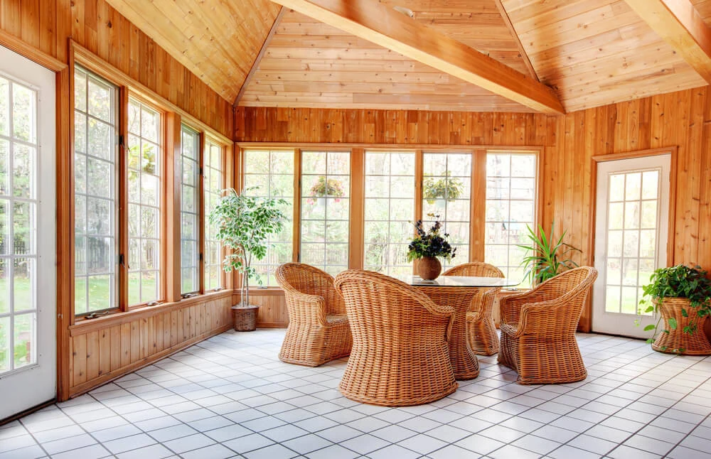 use plants as a support not the whole theme cabin interior design
