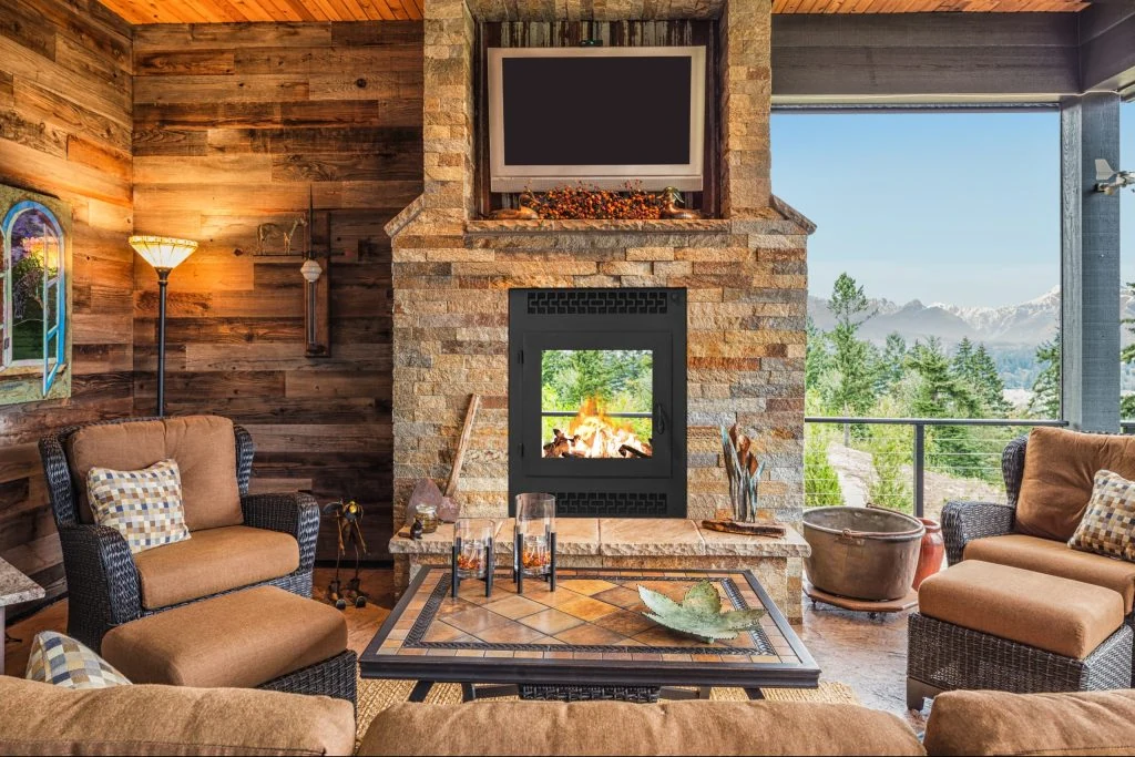 use scent sound and texture to complete the cabin mood