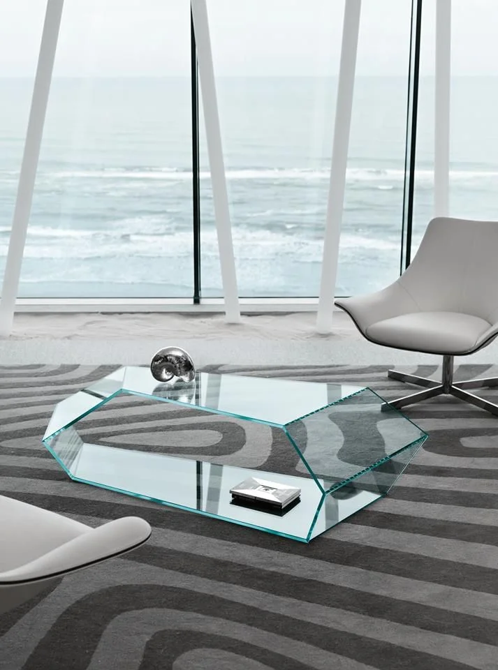 Clear Glass Furniture In Apartment