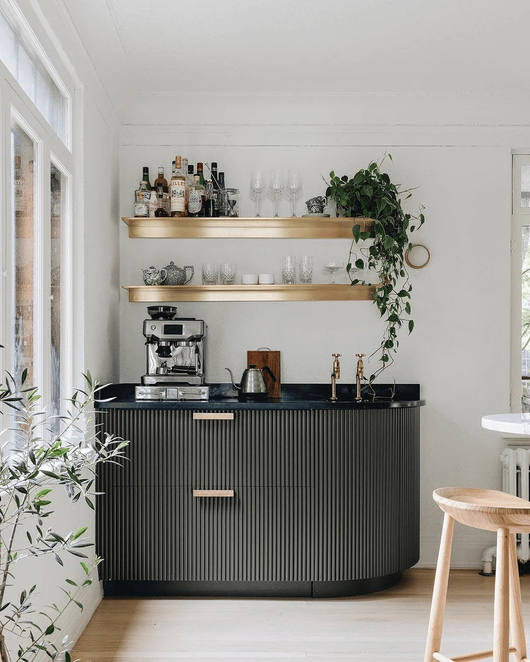 give a console table a better job coffee bar ideas