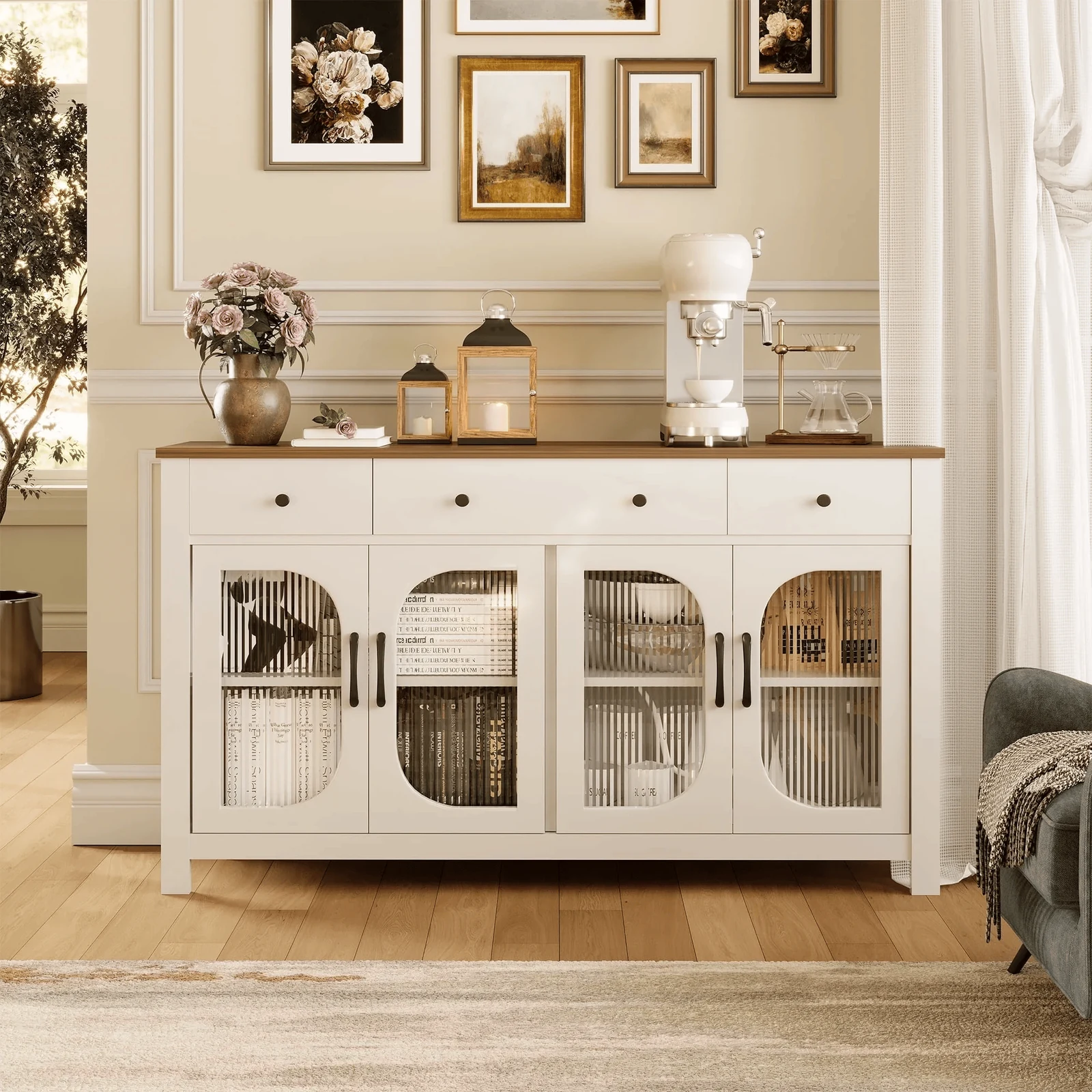 let the dining sideboard handle dessert coffee