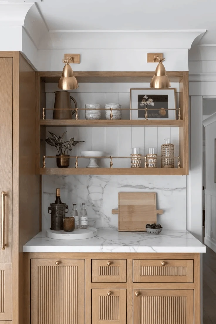 make white oak and stone feel like a quiet caf coffee bar ideas