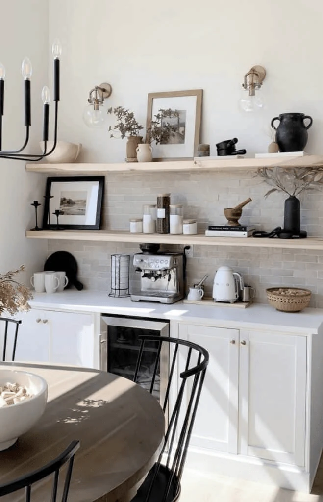 set up a self serve counter for guests coffee bar ideas