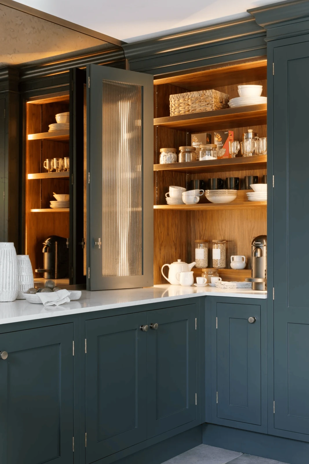 turn the pantry into a breakfast and coffee zone