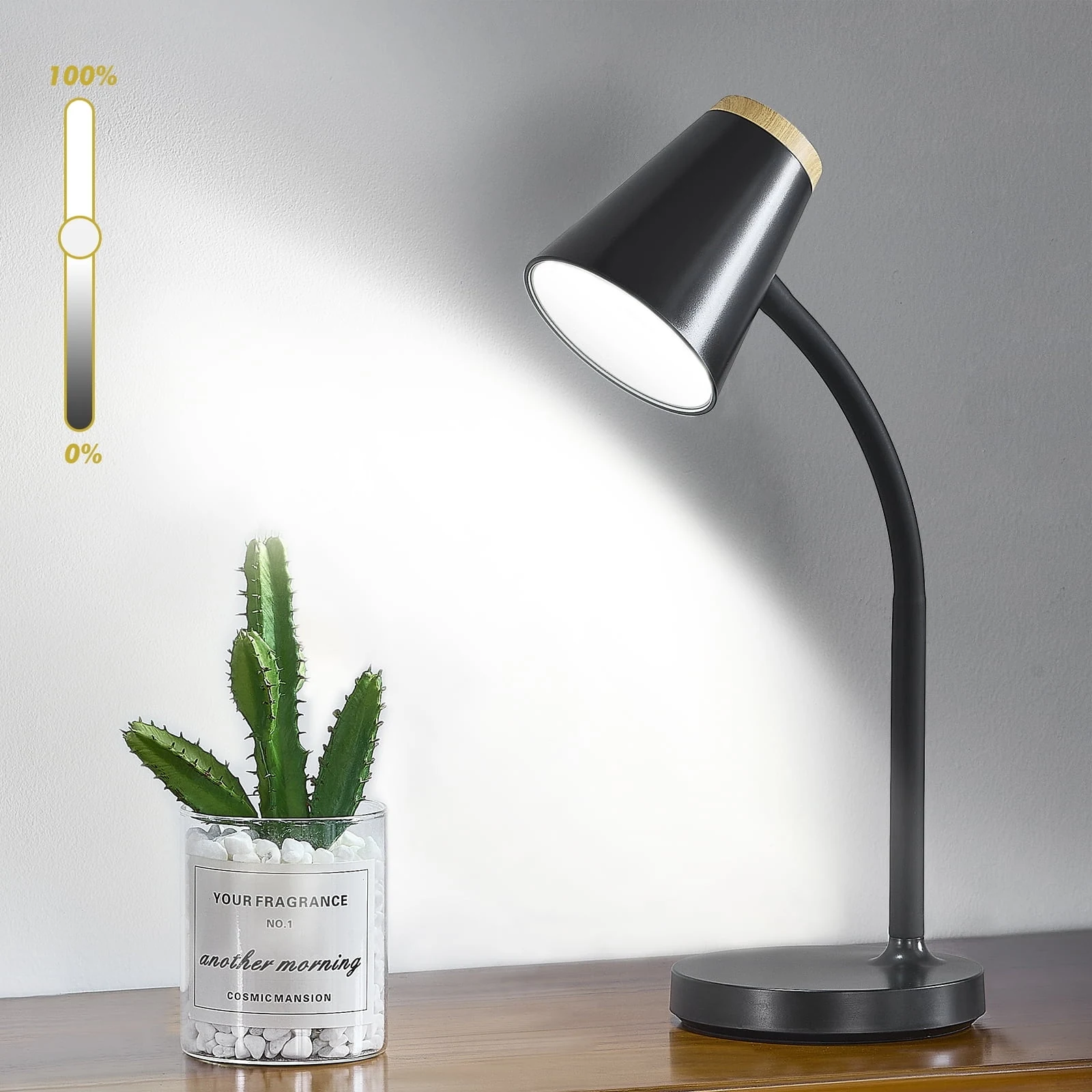 compact led desk lamp for a small dorm room study table