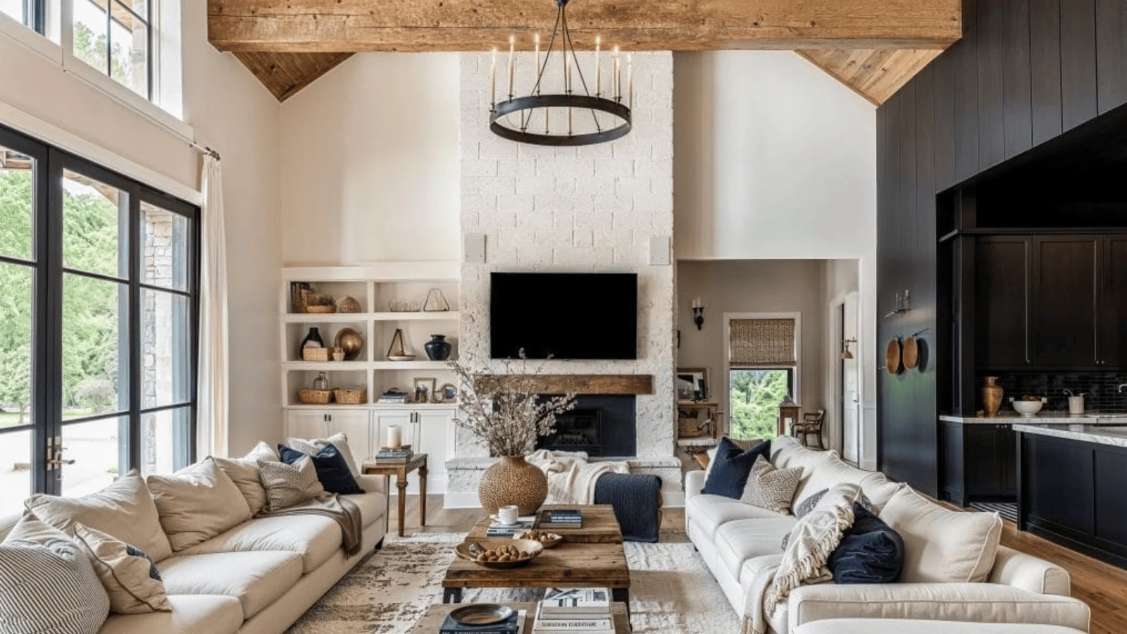 make the living room feel like people actually sit there cottagecore style