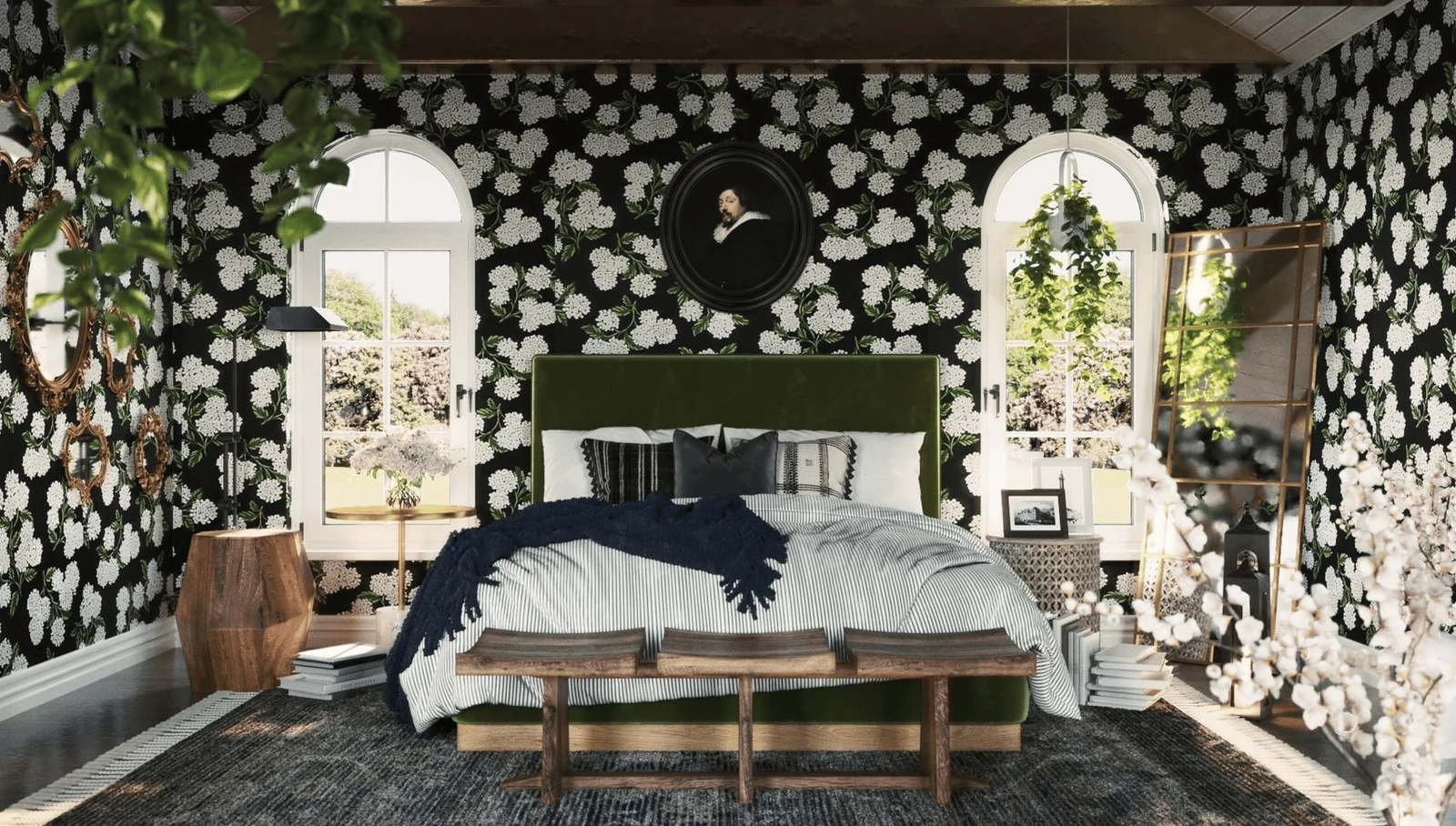 try dark cottagecore decor for a moodier room
