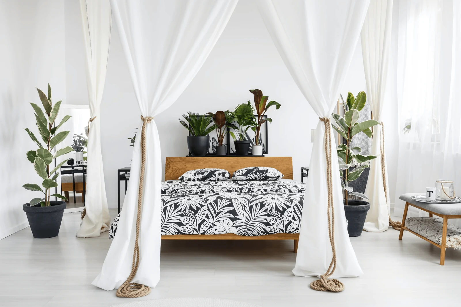 couple bedroom design fresh look adding plants without overspending