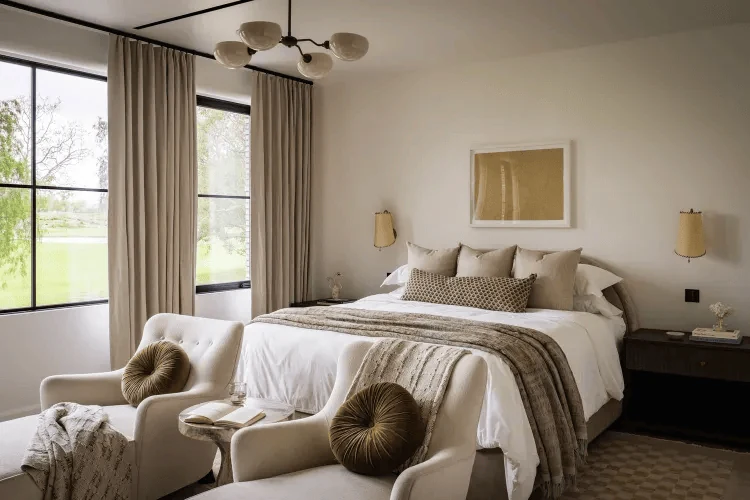 couple bedroom design high value nooks creating a compact sitting area