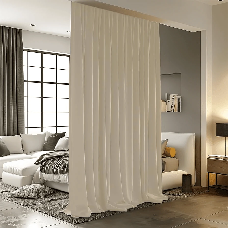 couple bedroom design smart zoning multi functional divider curtains