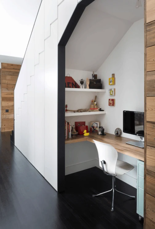 Create an Under Stair Office Nook small office design ideas