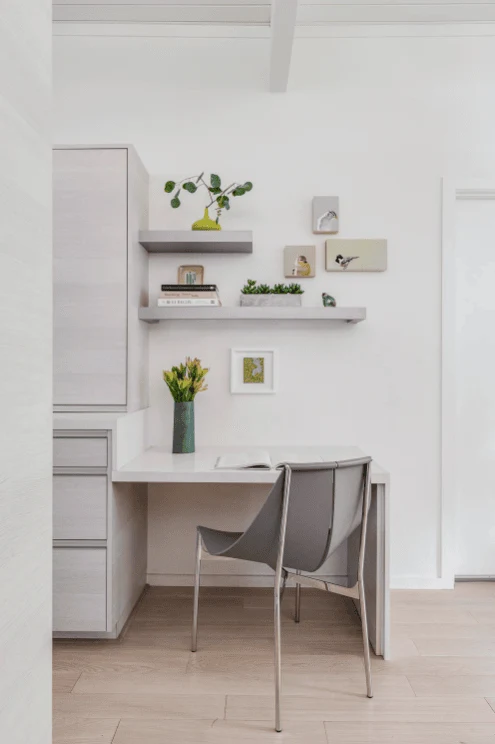 Design a Minimalist White Home Office office layout ideas