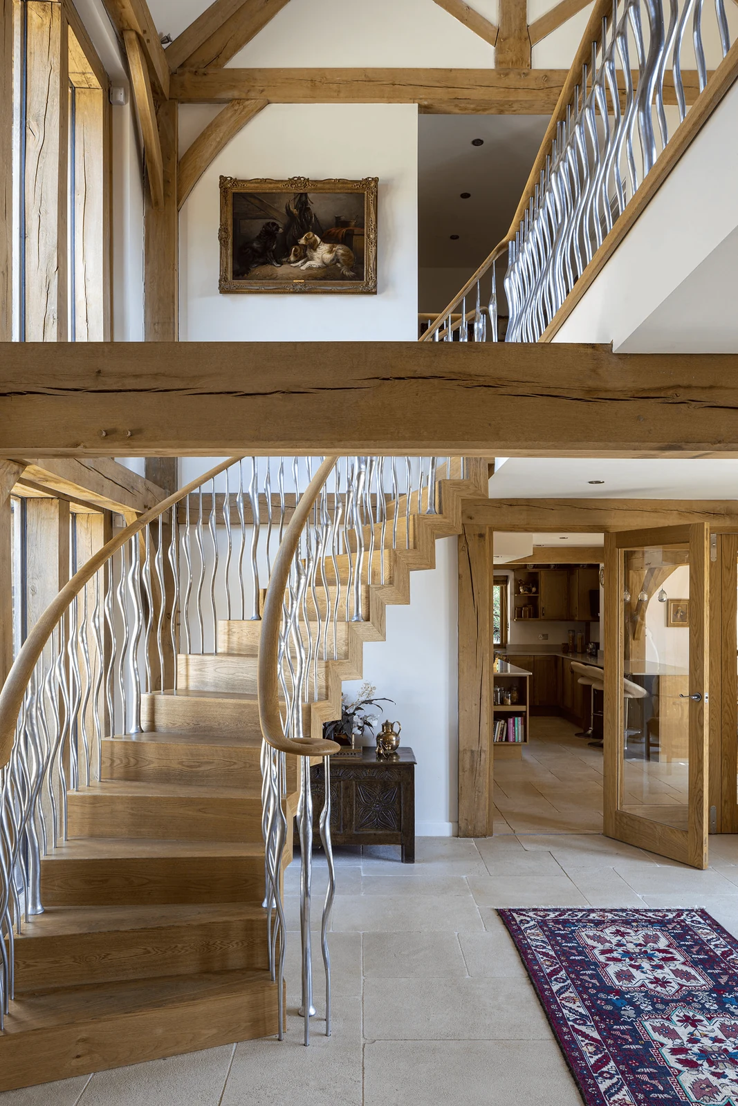 double height stair balustrade for a dramatic entrance