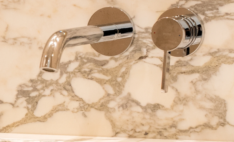 Eden House bathroom fittings in the apartment interior design