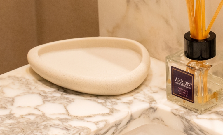 Eden House bathroom finishes in the apartment interior design