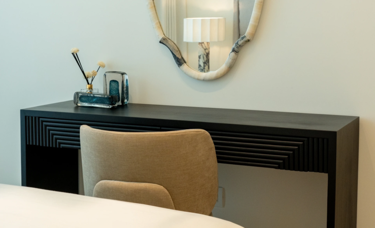 Eden House bedroom joinery in the 1BHK apartment design