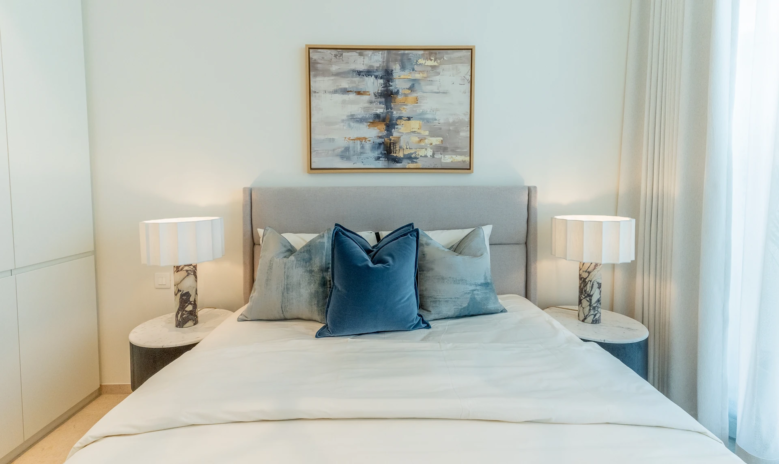 Eden House bedroom view in the apartment interior design