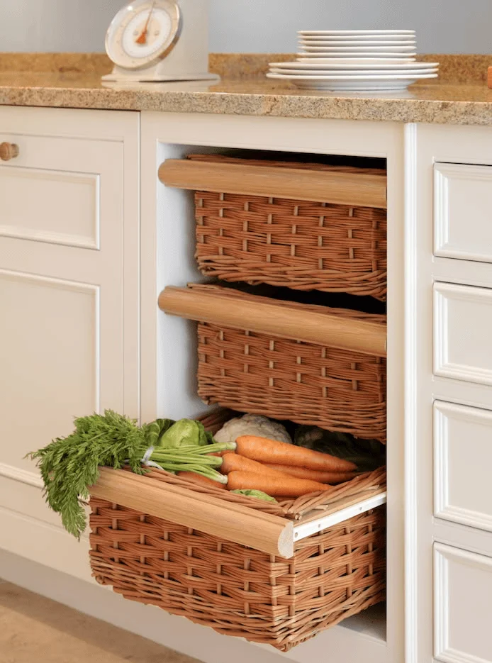 farm style basket for storage