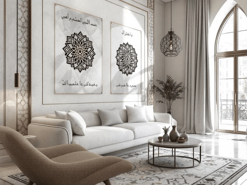 fusion interior design arabesque and islamic geometry