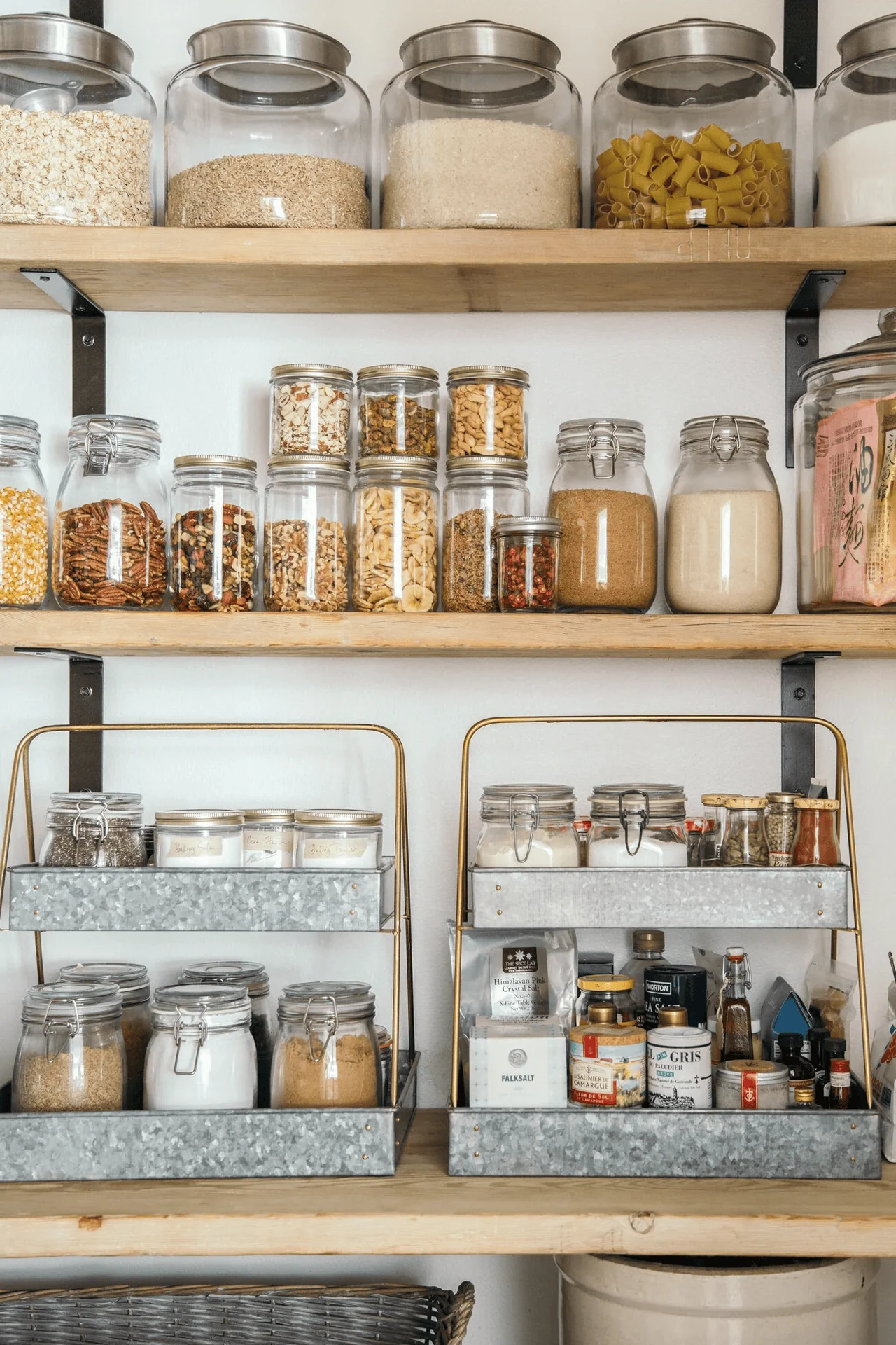 glass jars for simple storage