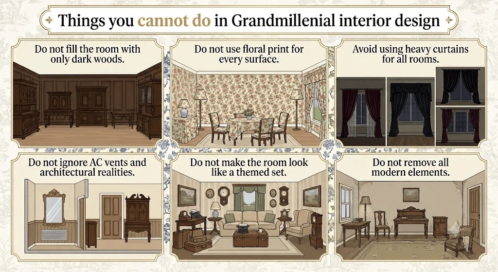 grandmillennial decor donts avoiding a themed room