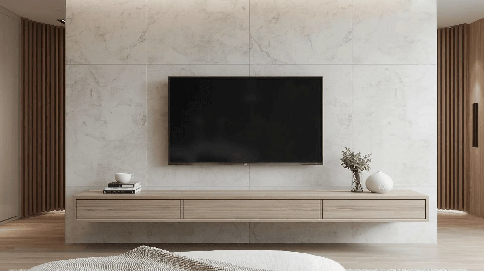 floating tv units with concealed storage