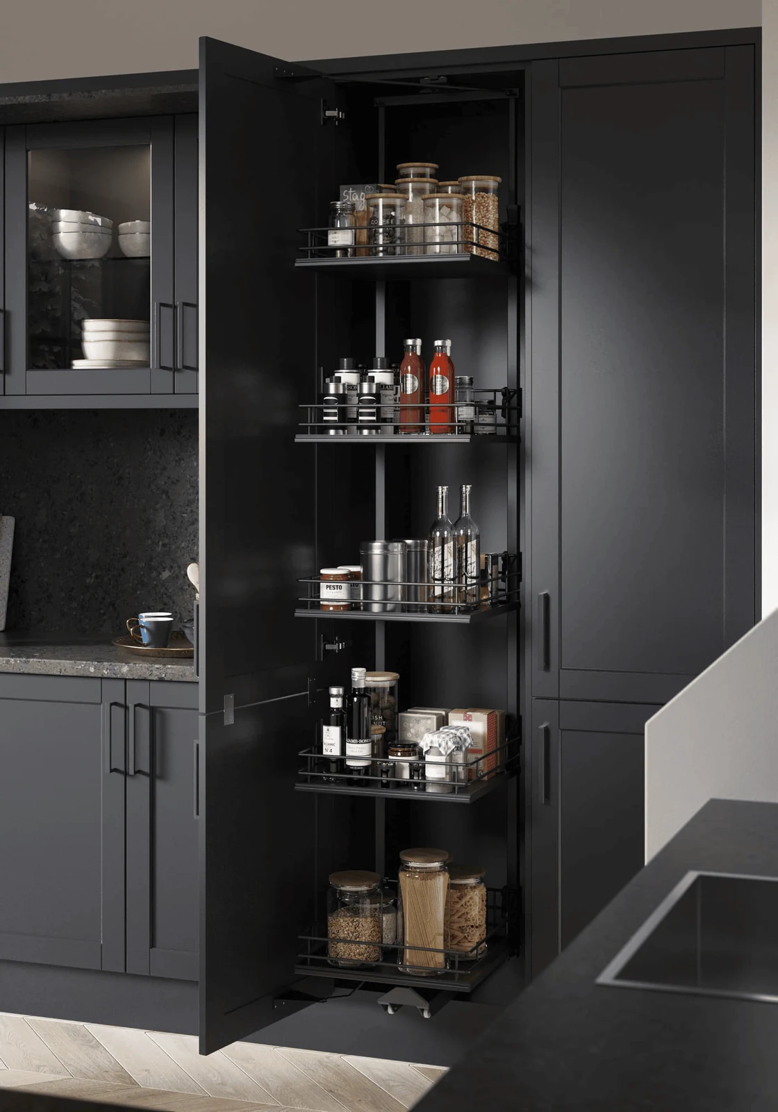 pull out pantry storage