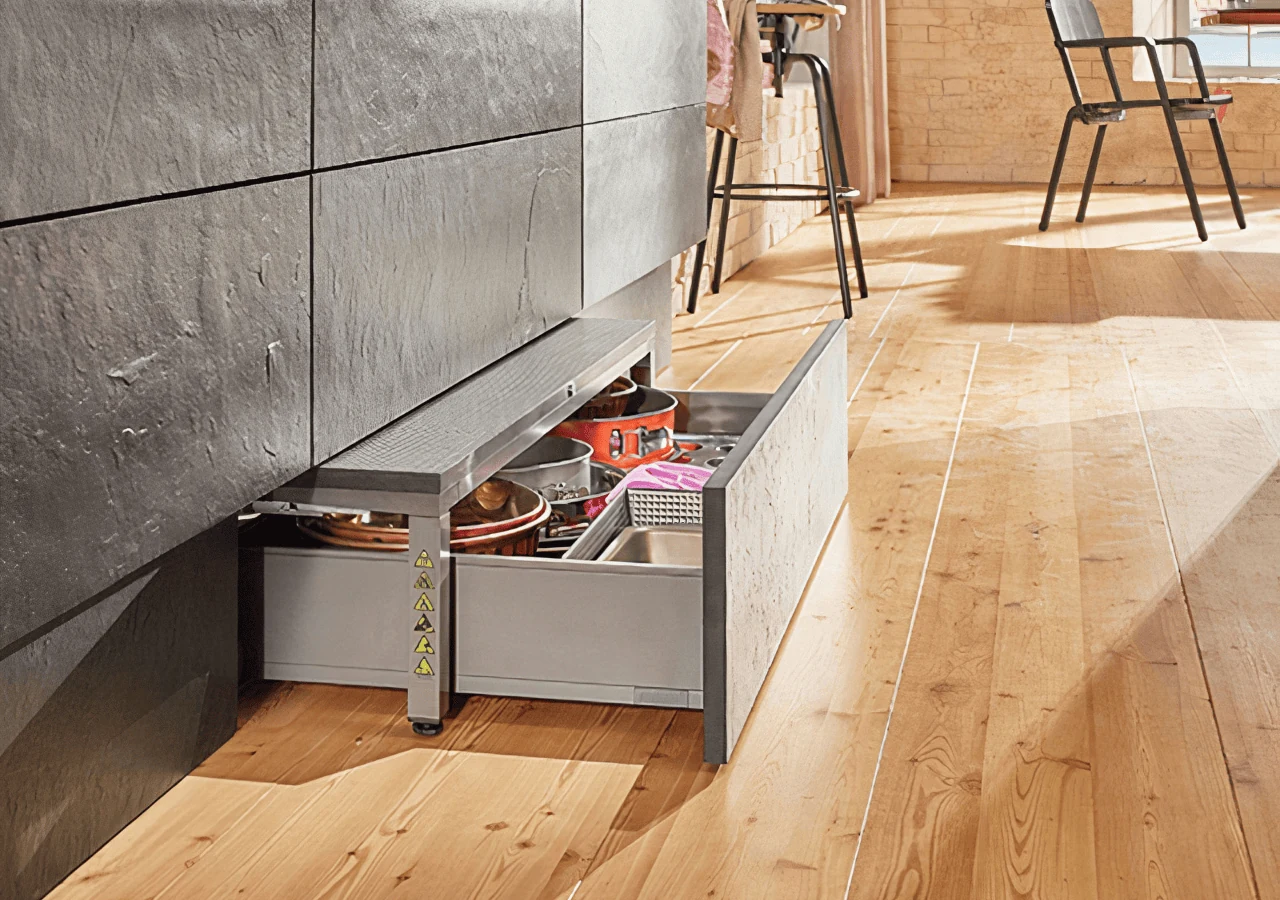toe kick drawers in kitchens hidden storage ideas