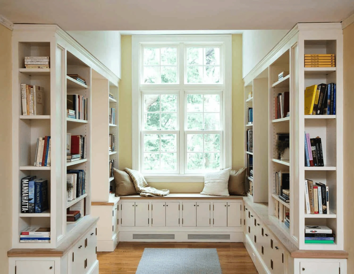 bay window reading libraries home library