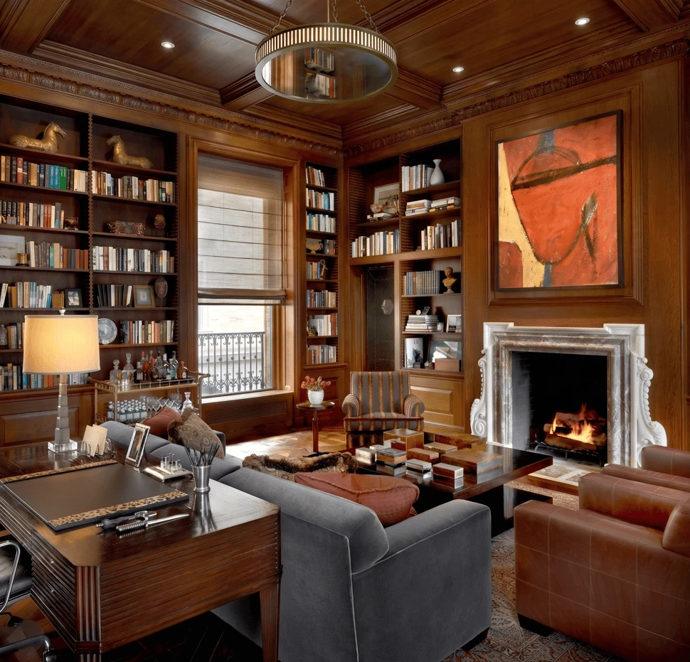 classic walnut wood libraries home library