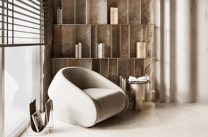 soft neutral reading rooms home library