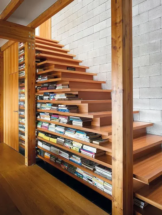 under stair libraries home library