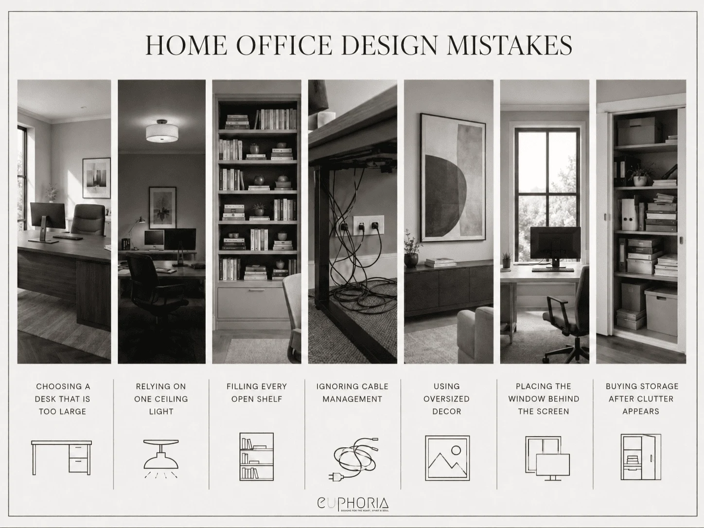 Home office mistake home office ideas interior design by Euphoria Interiors Dubai