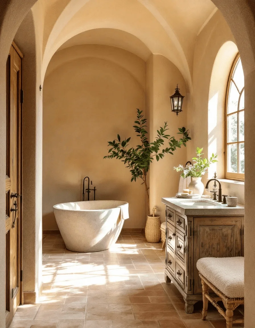 Imperfect Tuscan Arch Niches Tuscan style colors