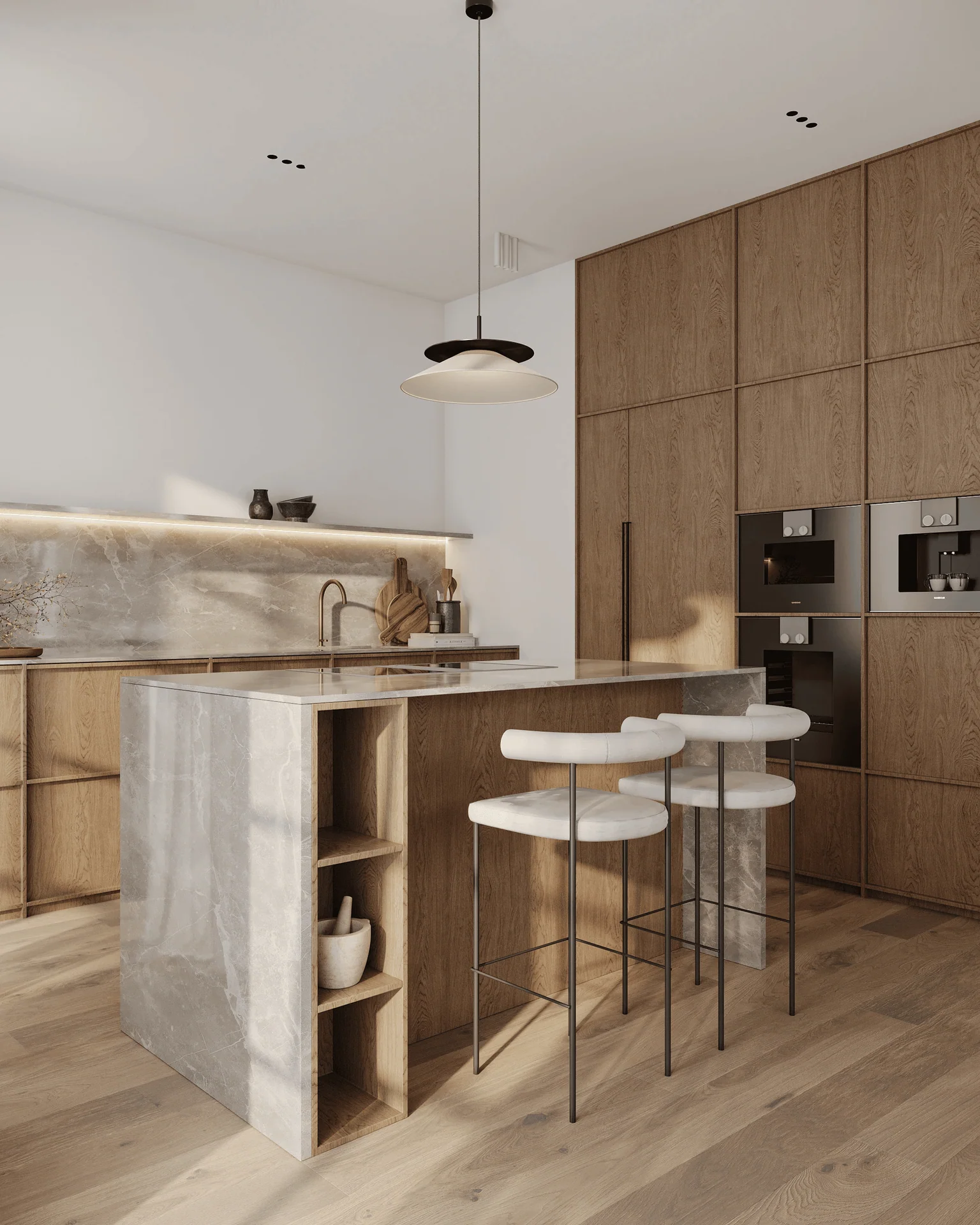 Japandi Monolith modern Kitchen design